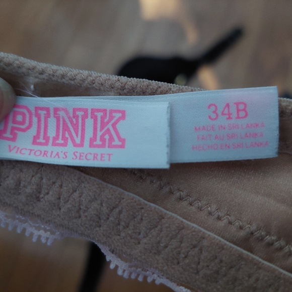 Victoria's Secret PINK Push Up Strapless Bra (Beige, Black and Zebra) - Picture 3 of 3